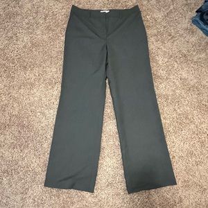 Ann Taylor Factory Gray and White Pin Striped Line Wide Leg Dress Pants. Size 12